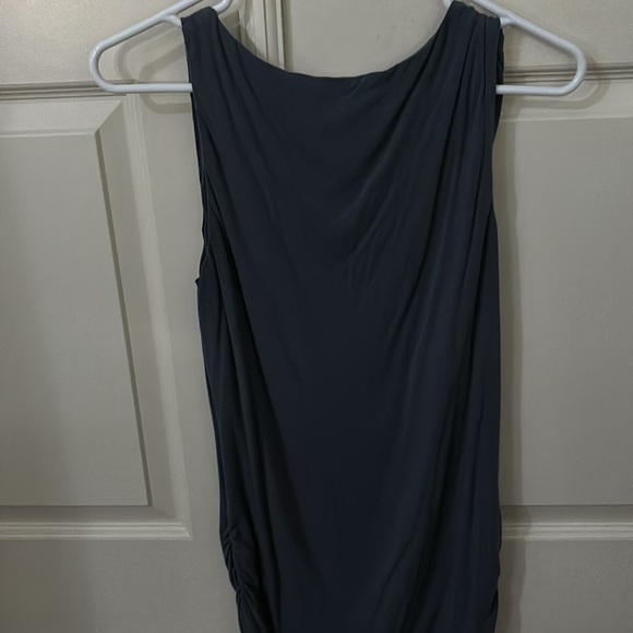 Asymmetrical blue tank top - Picture 4 of 4
